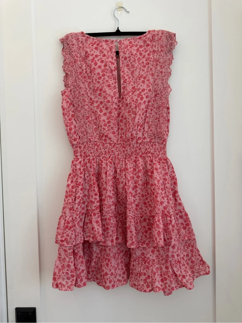 abercrombie kids Pink Floral Tiered Ruffle Dress